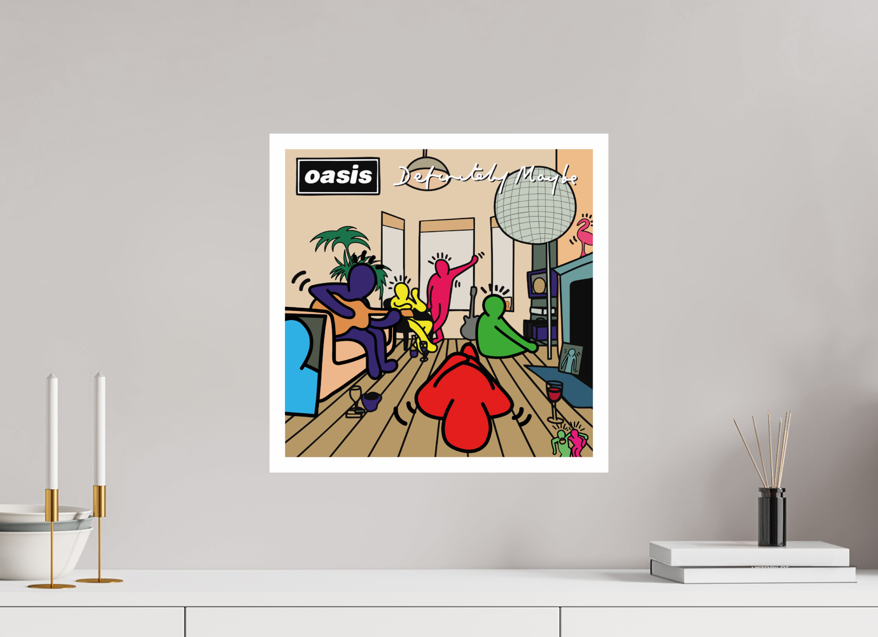 40 x 40 cm, UNFRAMED Definitely Maybe Keith