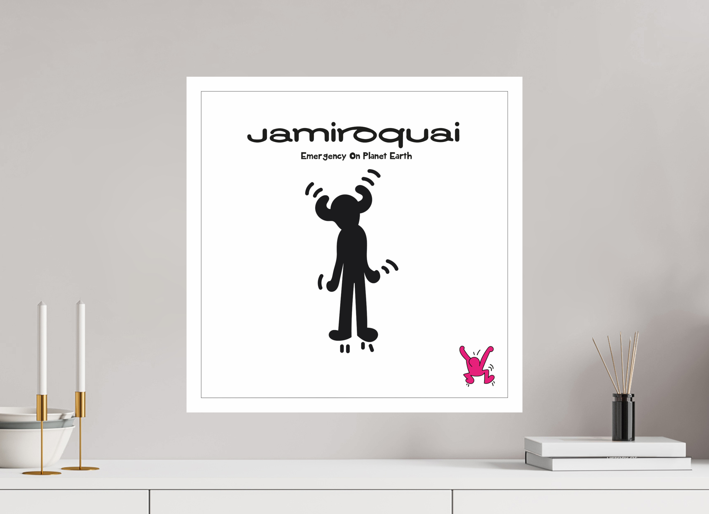 50 x 50 cm, UNFRAMED Jamiroqui