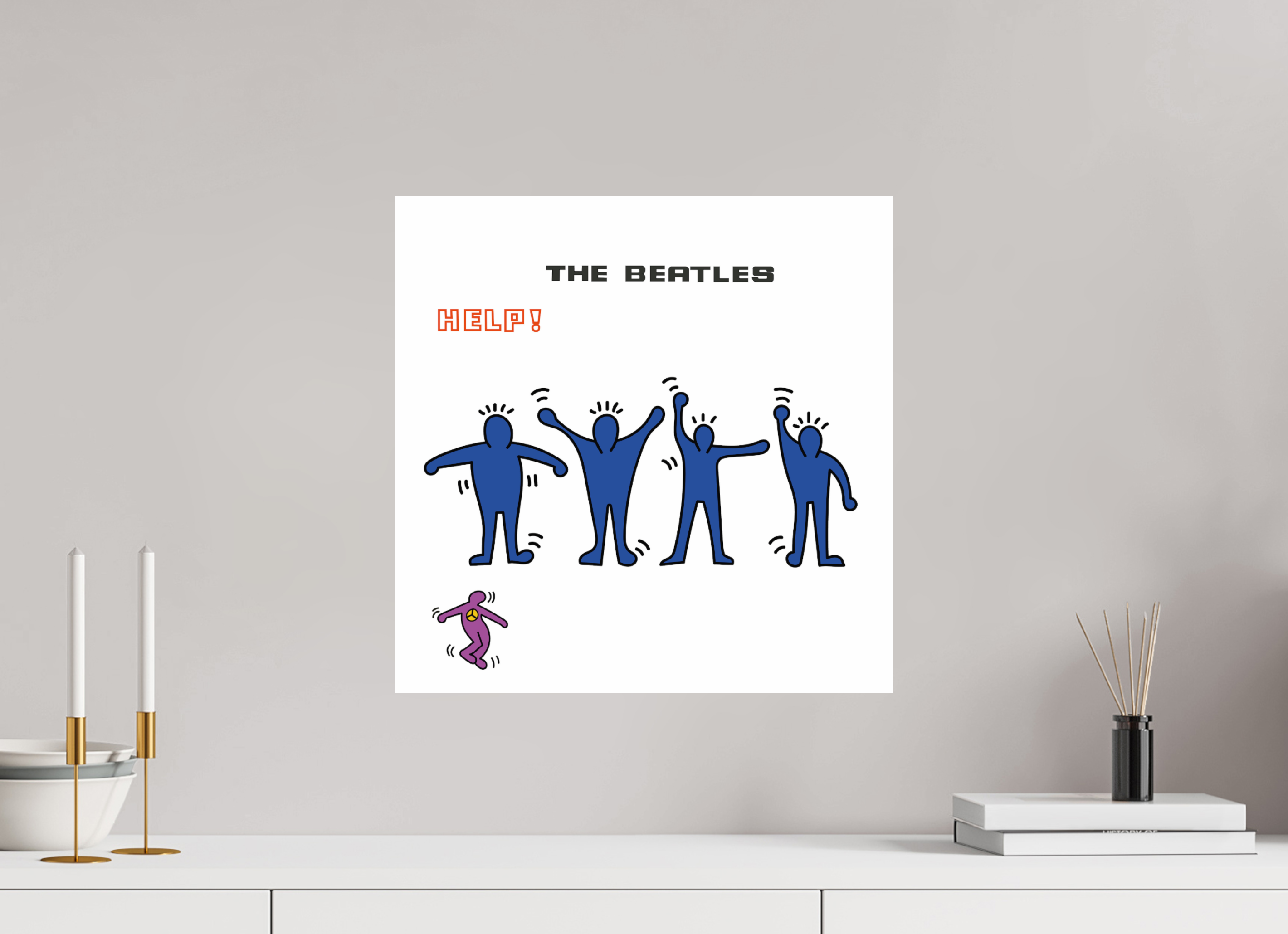 40 x 40 cm, UNFRAMED Help