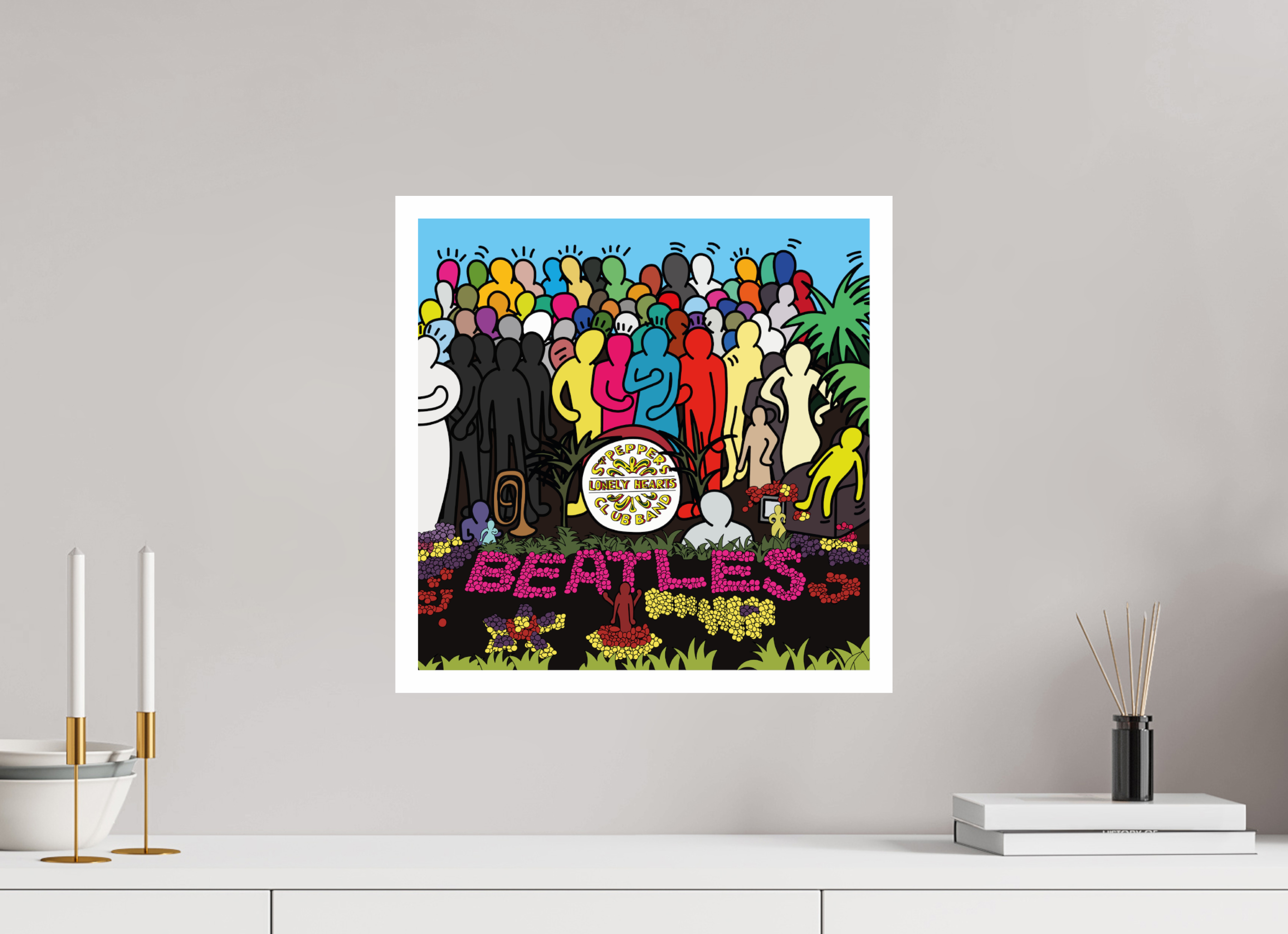 40 x 40 cm, UNFRAMED Sgt Pepper