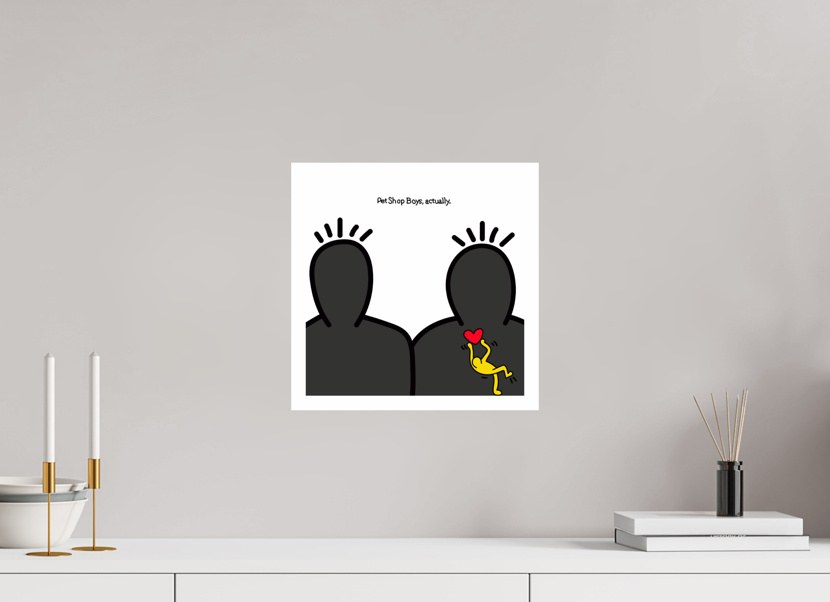 30 x 30 cm, UNFRAMED Pet Shop Boys Actually