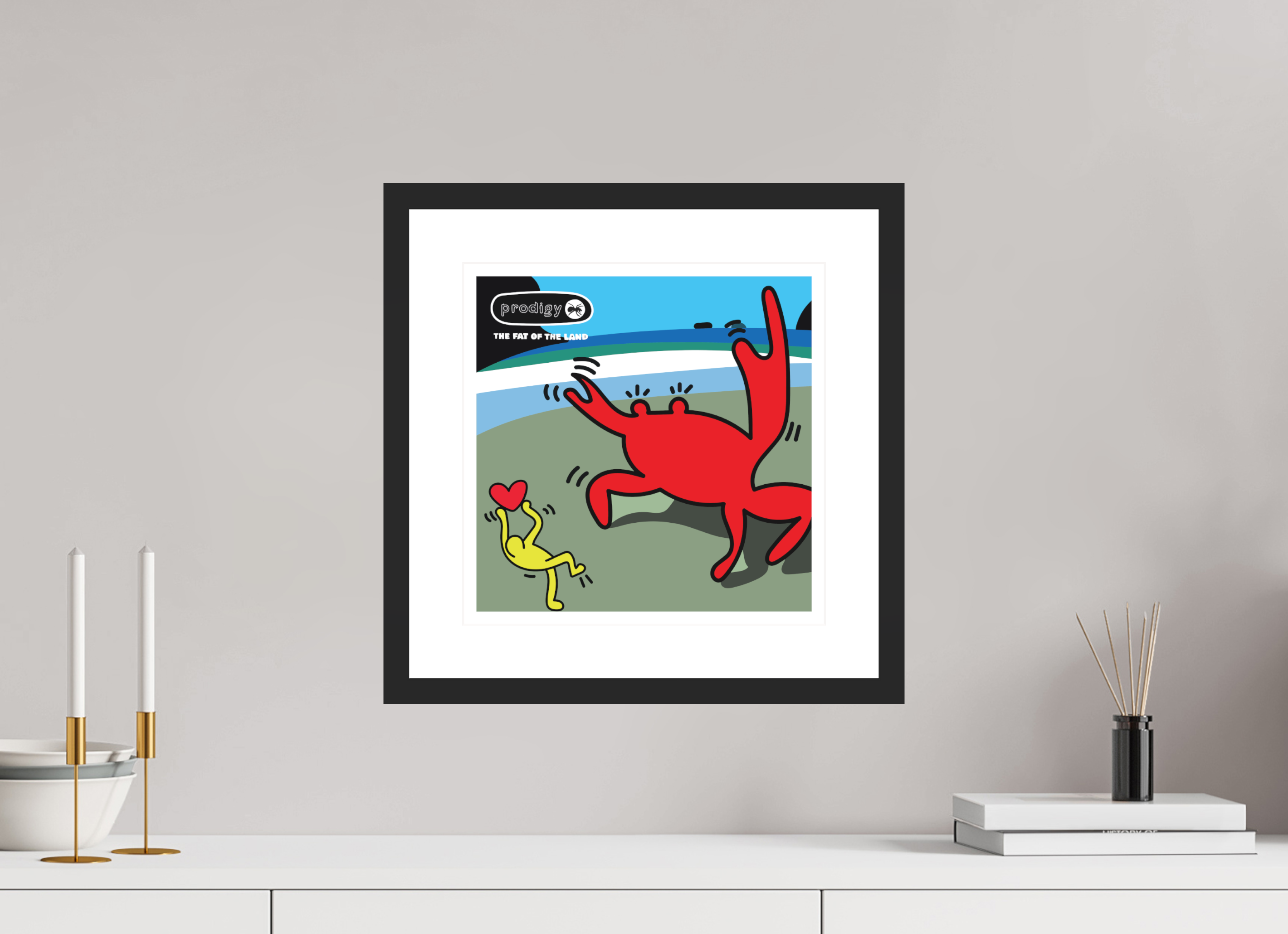 30 x 30 cm, FRAMED BLACK Prodigy