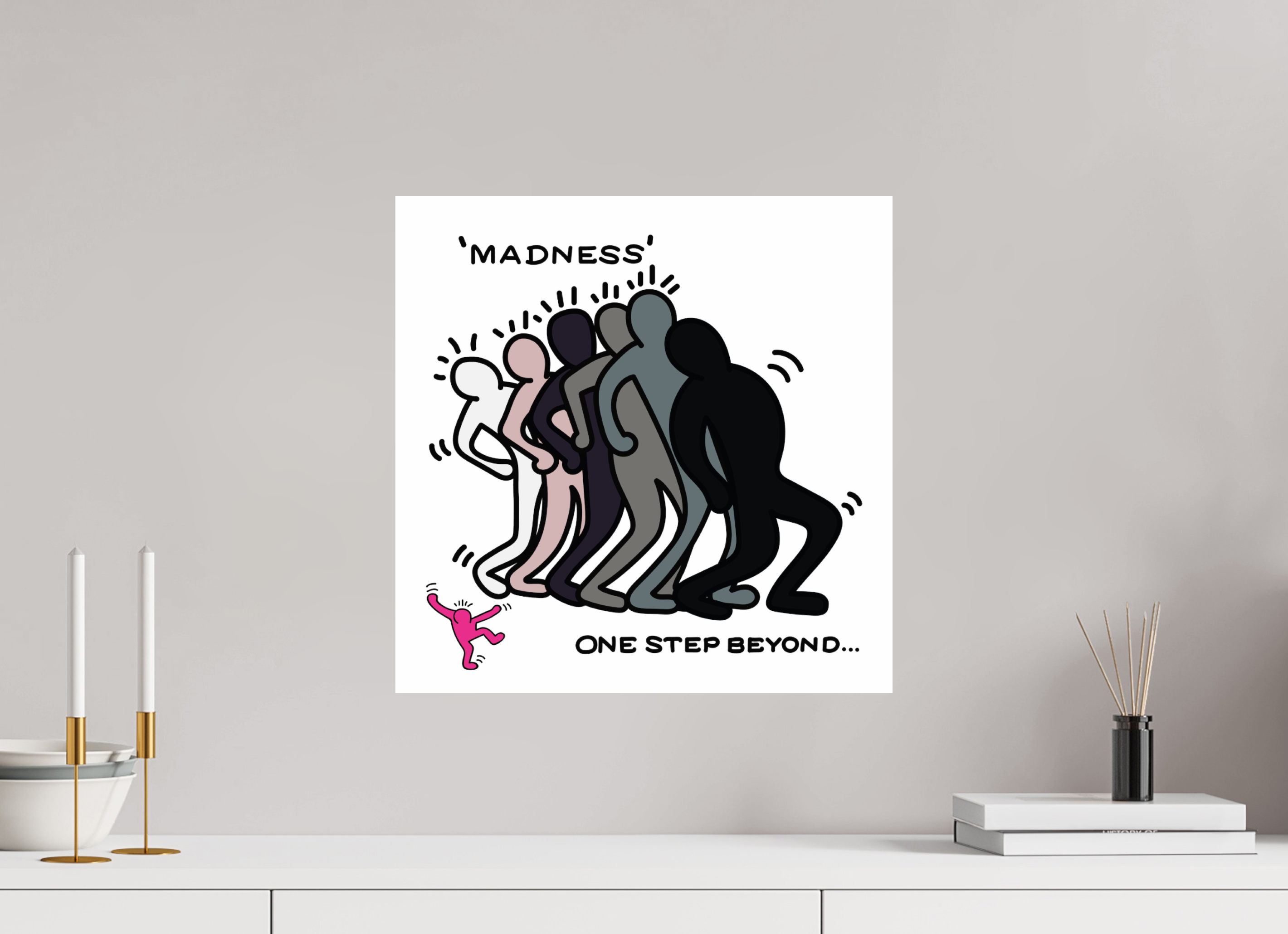 40 x 40 cm, UNFRAMED Madness