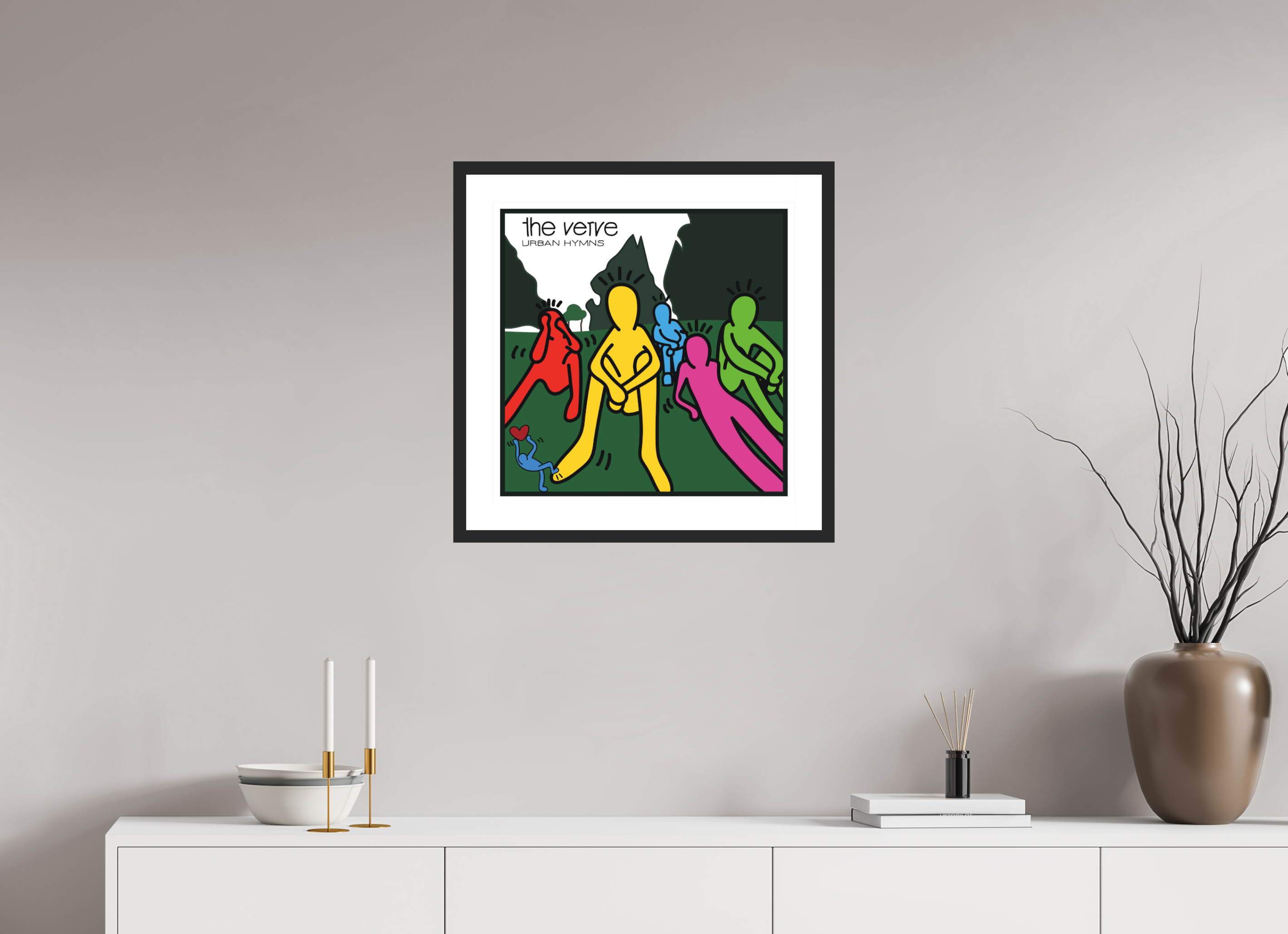 50 x 50 cm, FRAMED BLACK Verve