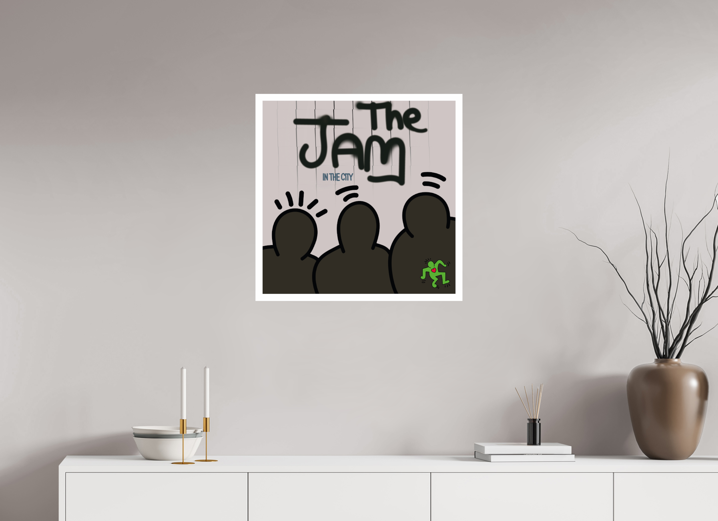 60 x 60 cm, UNFRAMED The Jam