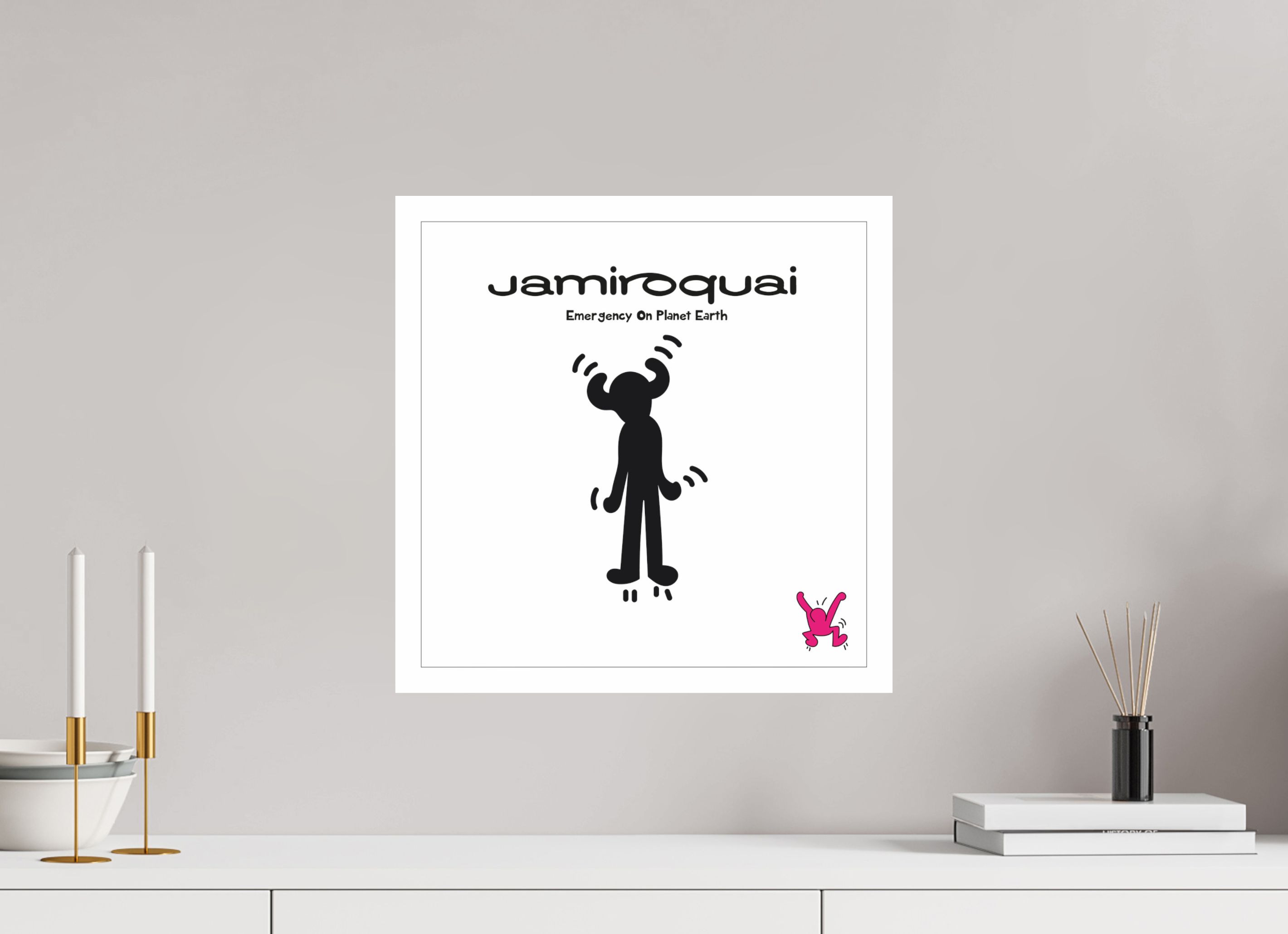 40 x 40 cm, UNFRAMED Jamiroqui