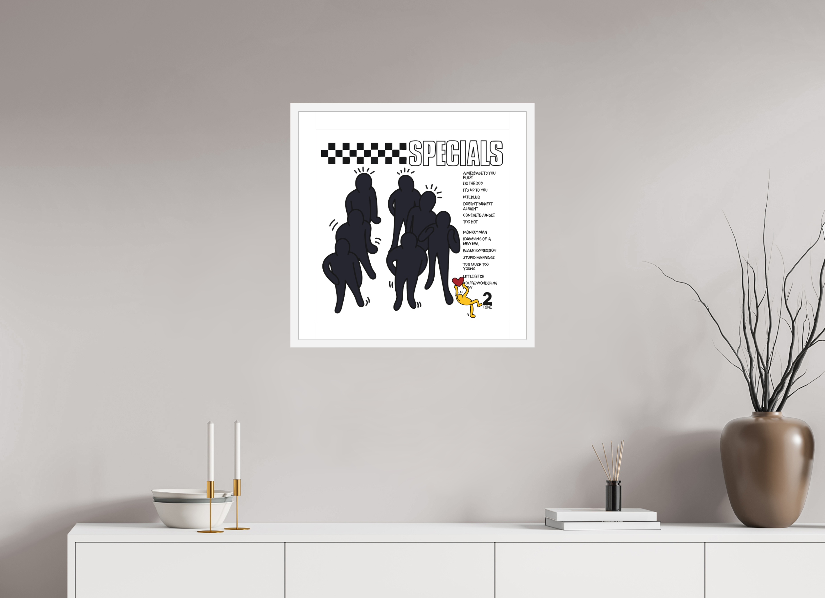 50 x 50 cm, FRAMED WHITE Specials