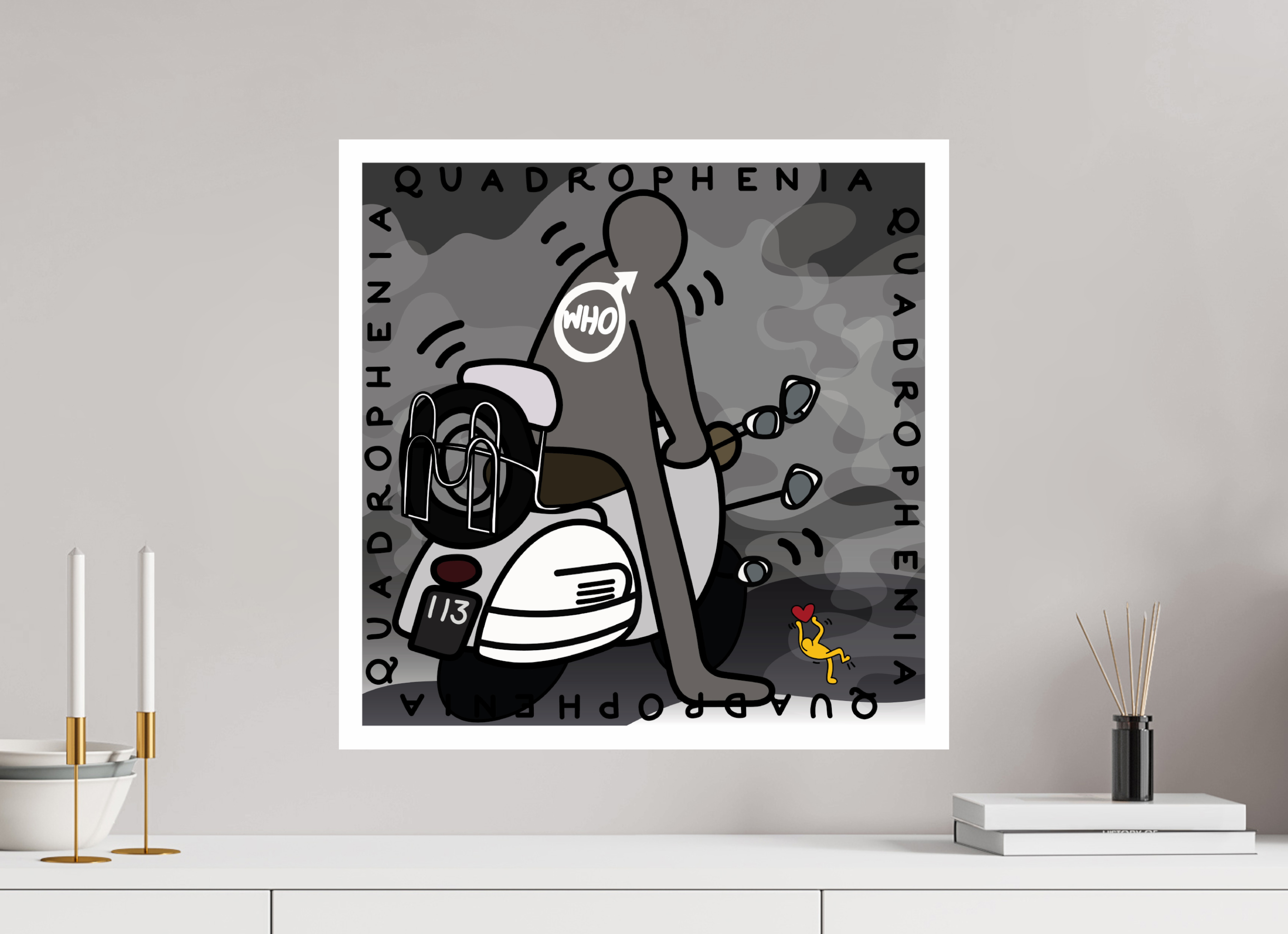 50 x 50 cm, UNFRAMED Quadrophenia