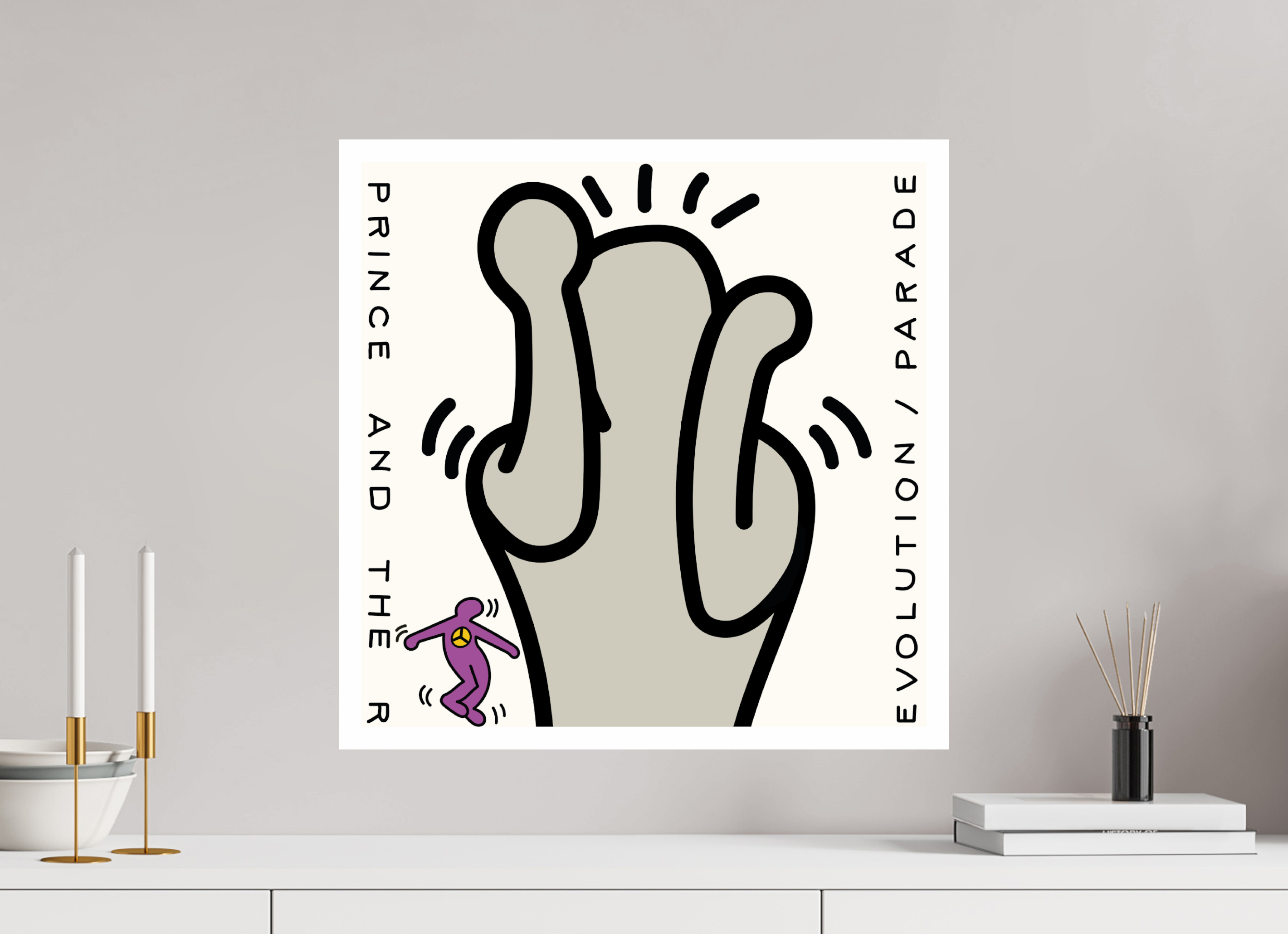 50 x 50 cm, UNFRAMED Parade Prince And The Revolution