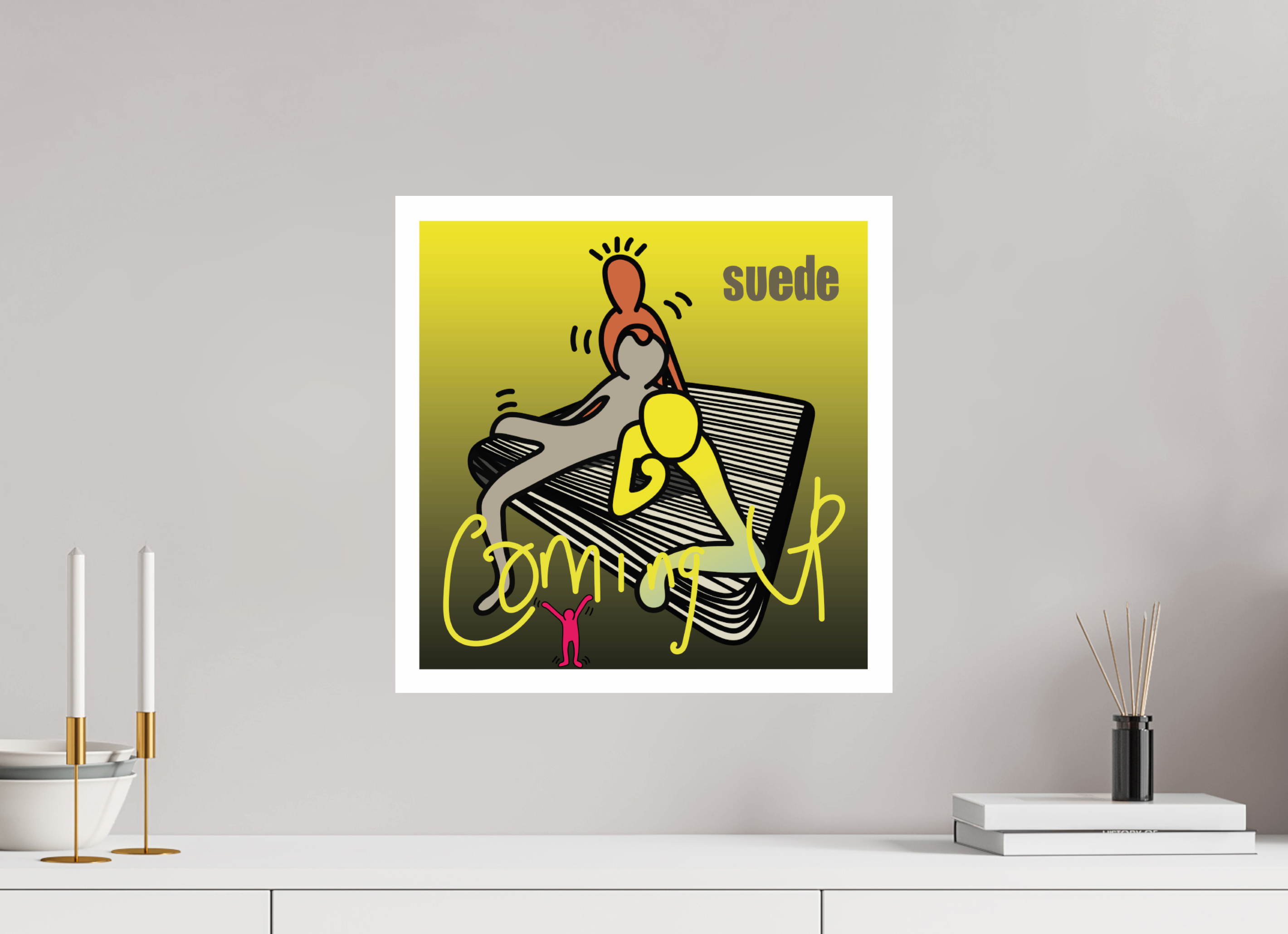 40 x 40 cm, UNFRAMED Suede