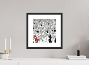 30 x 30 cm, FRAMED BLACK George Michael