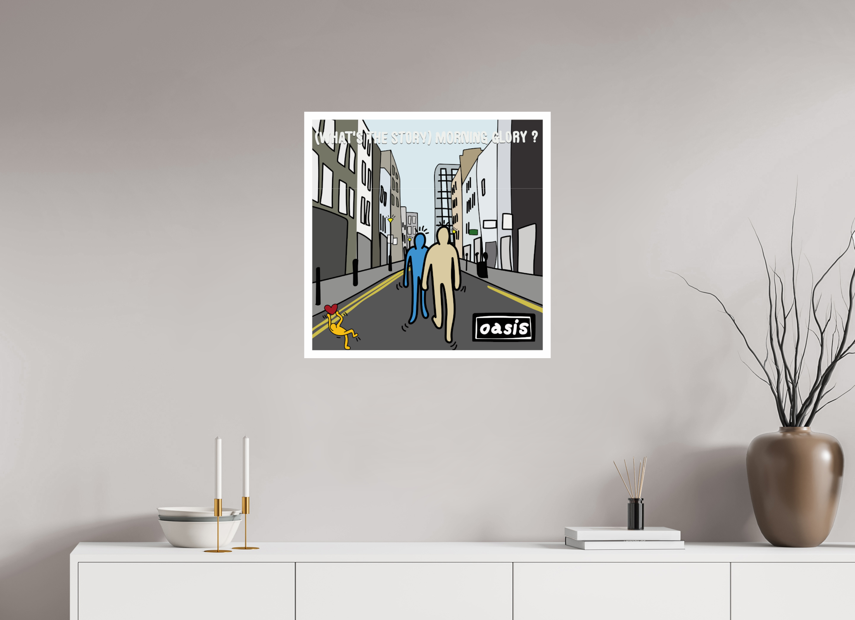 60 x 60 cm, UNFRAMED What's The Story