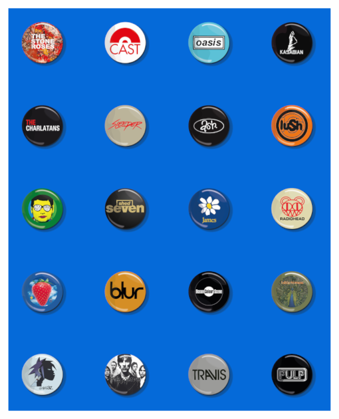Main image Badges of my life Indie edition blue
