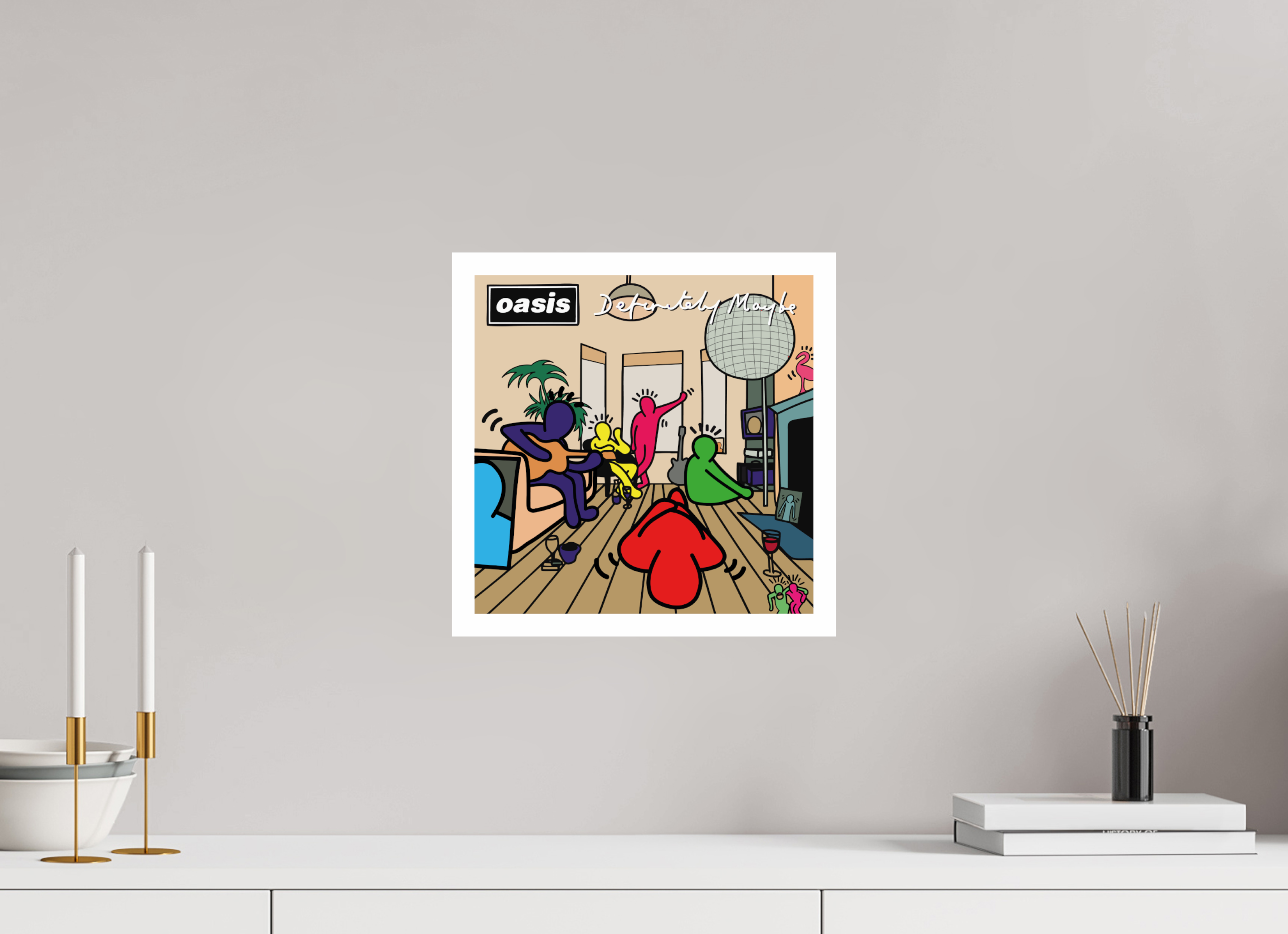 30 x 30 cm, UNFRAMED Definitely Maybe Keith