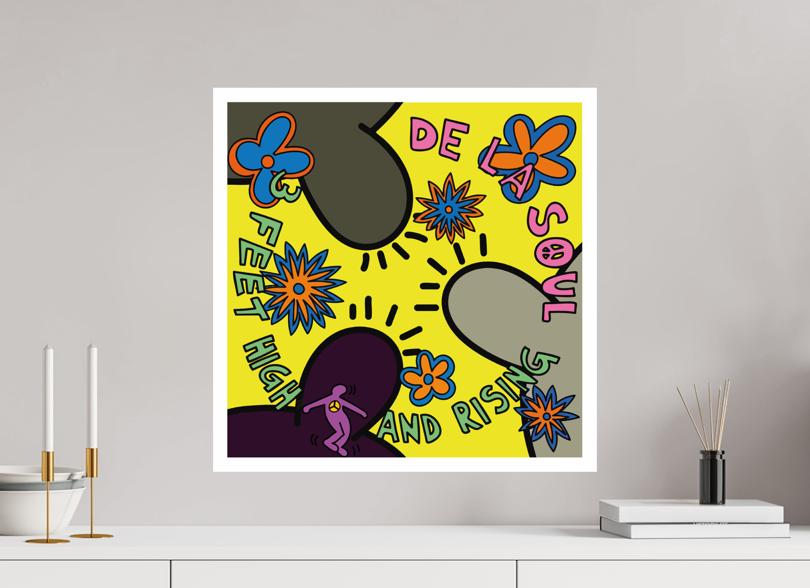 50 x 50 cm, UNFRAMED De La Soul