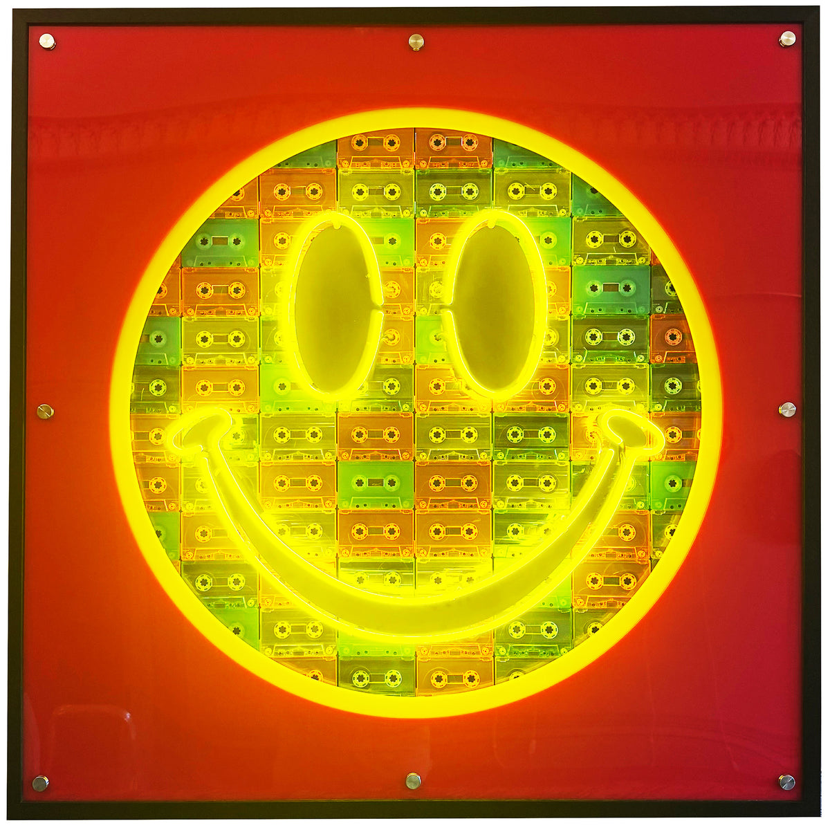 Cassette face jumbo neon