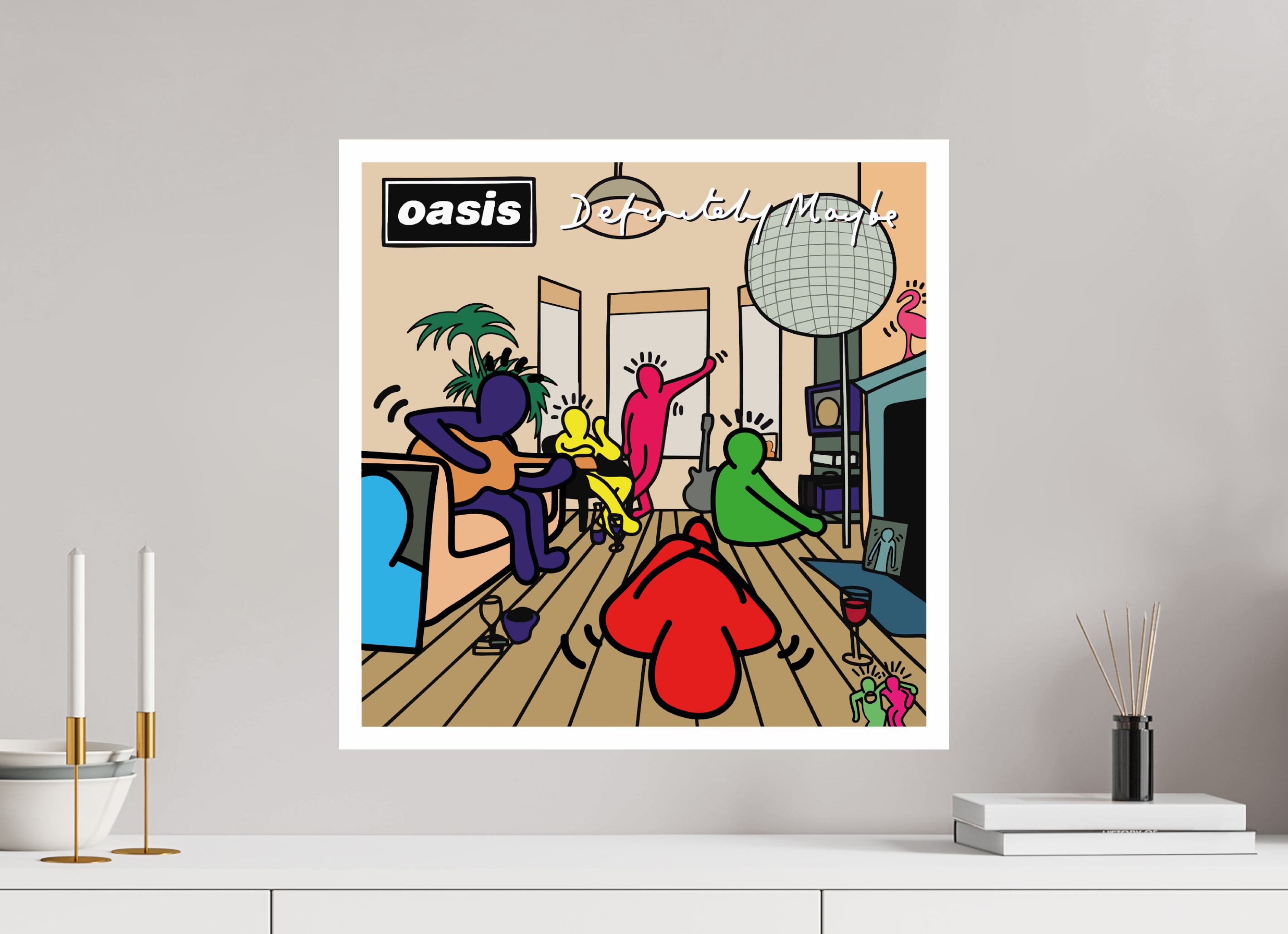50 x 50 cm, UNFRAMED Definitely Maybe Keith