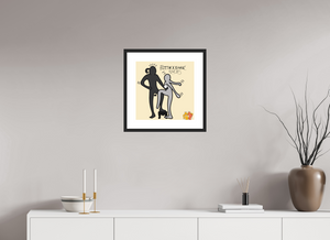 40 x 40 cm, FRAMED BLACK Fleetwood Mac
