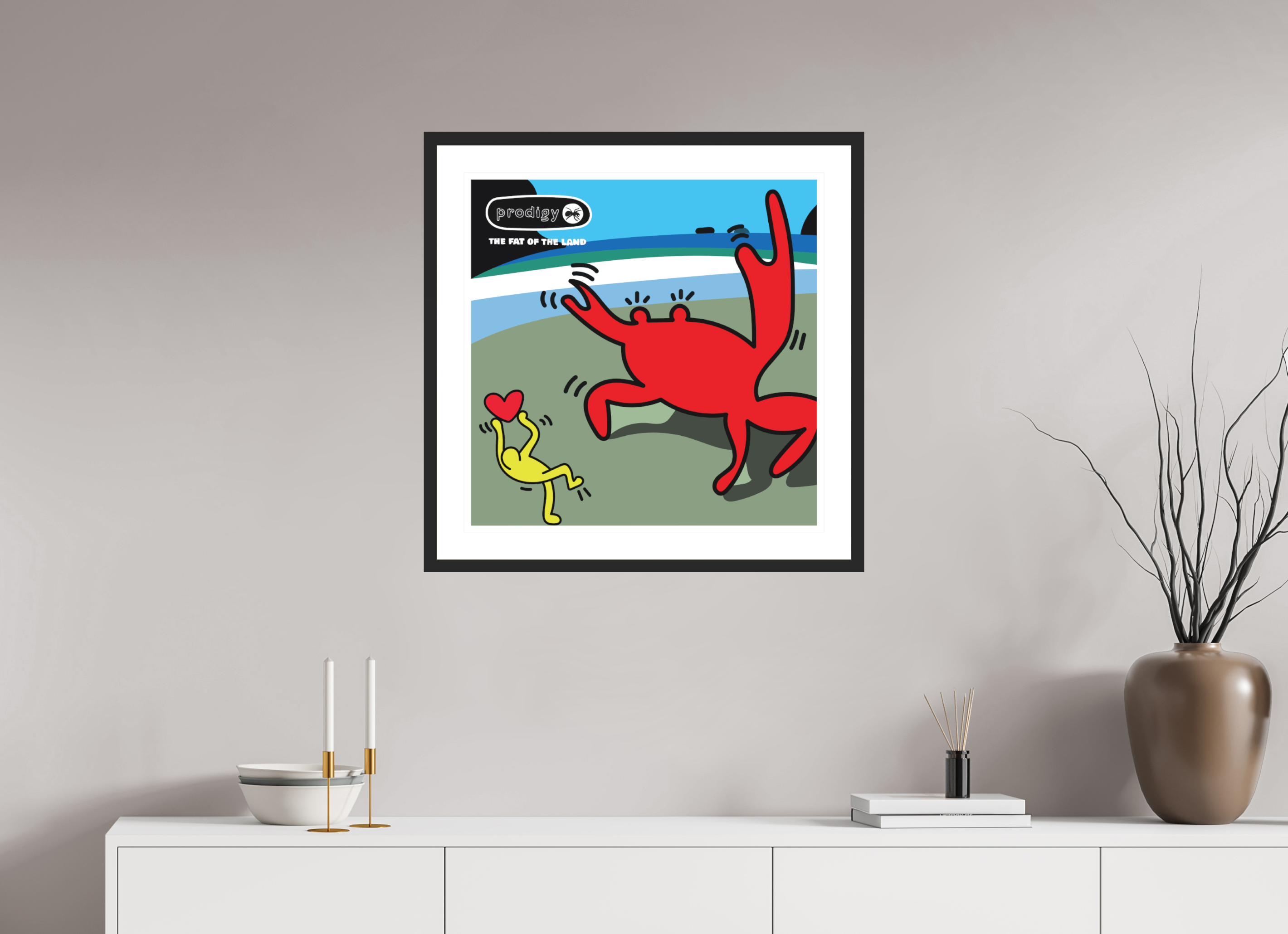 60 x 60 cm, FRAMED BLACK Prodigy