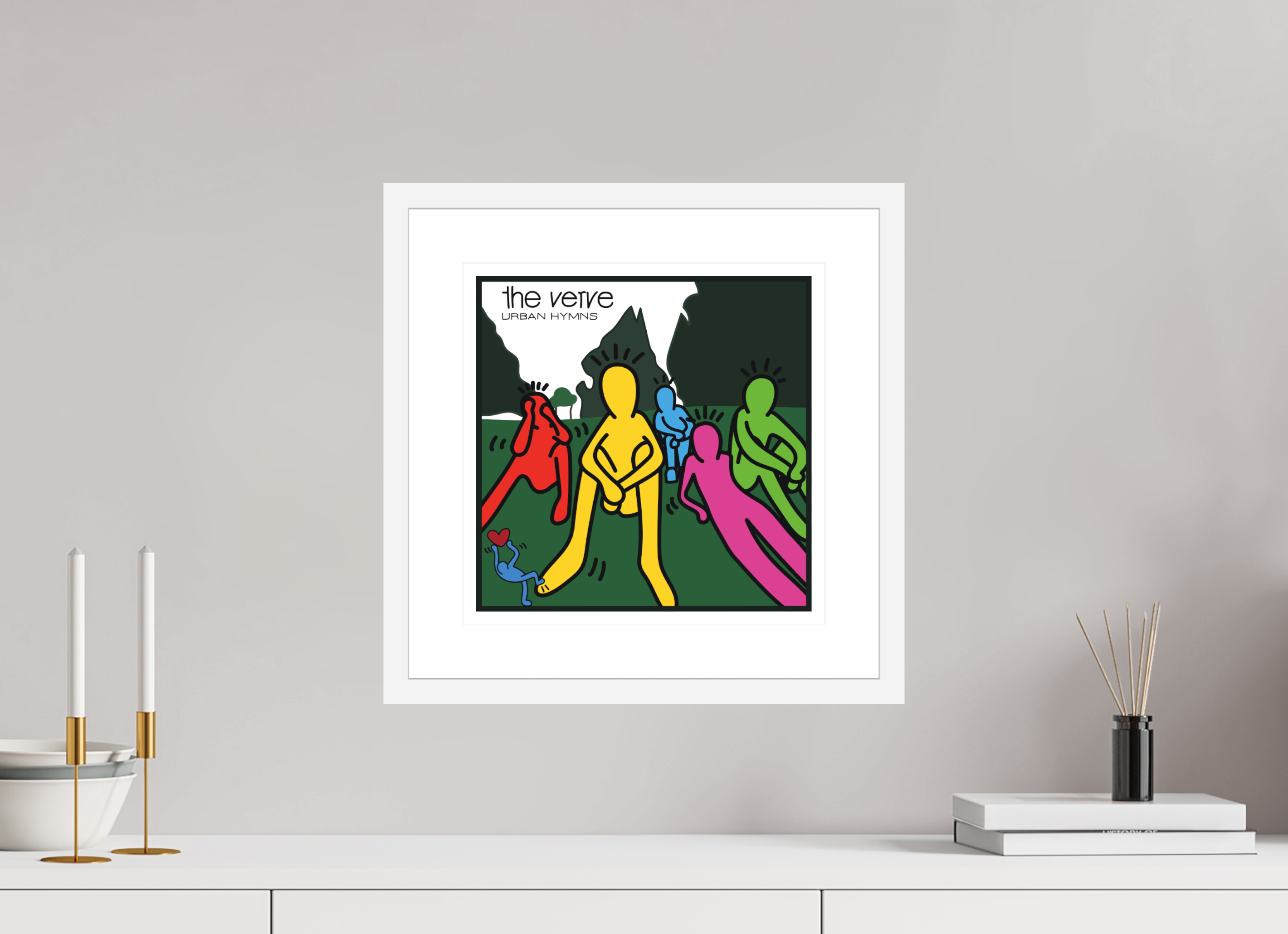 30 x 30 cm, FRAMED WHITE Verve