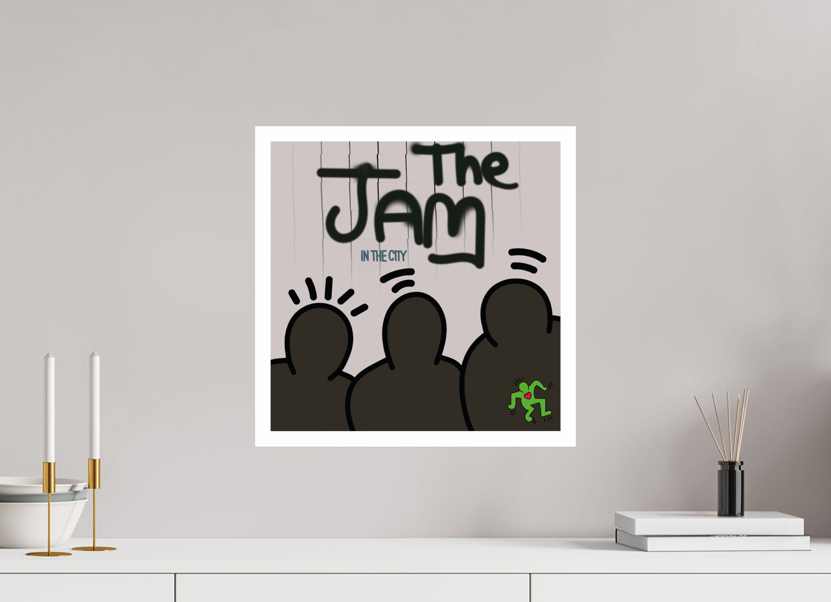 40 x 40 cm, UNFRAMED The Jam