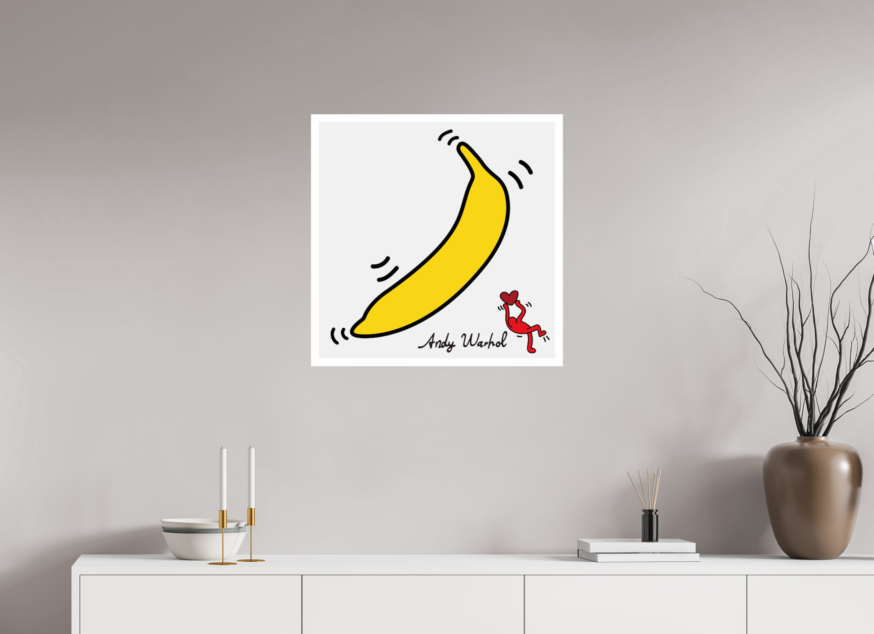 60 x 60 cm, UNFRAMED Warhol