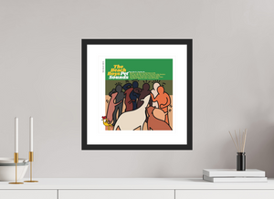 30 x 30 cm, FRAMED BLACK Beach Boys