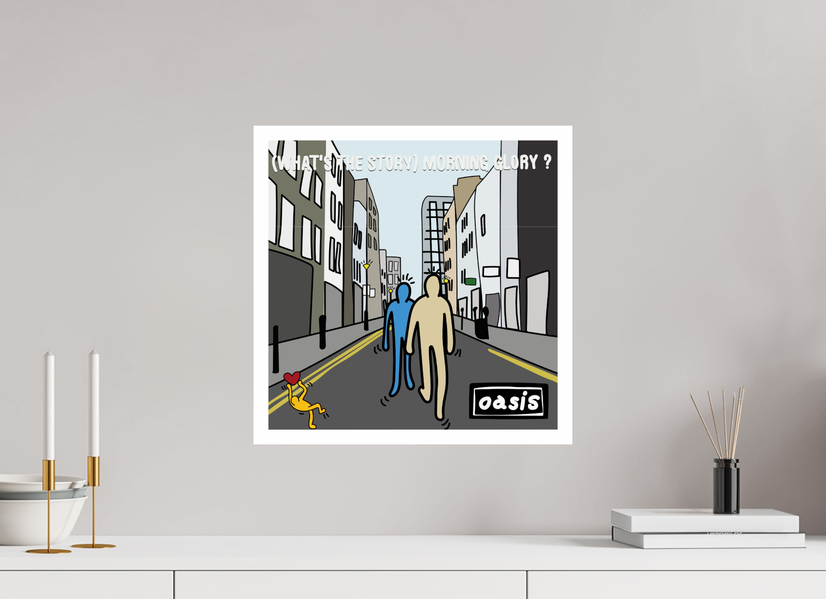 40 x 40 cm, UNFRAMED What's The Story