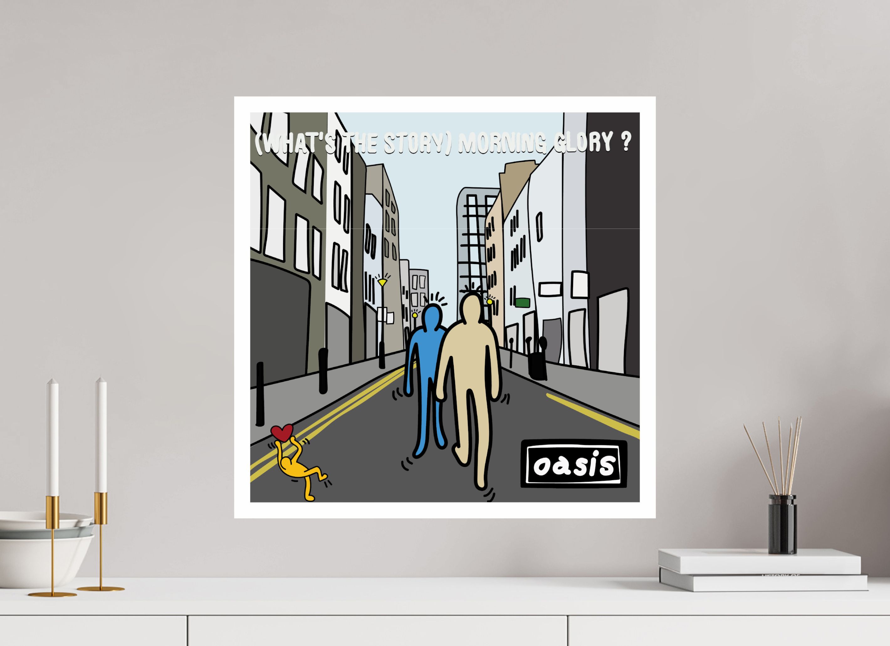 50 x 50 cm, UNFRAMED What's The Story