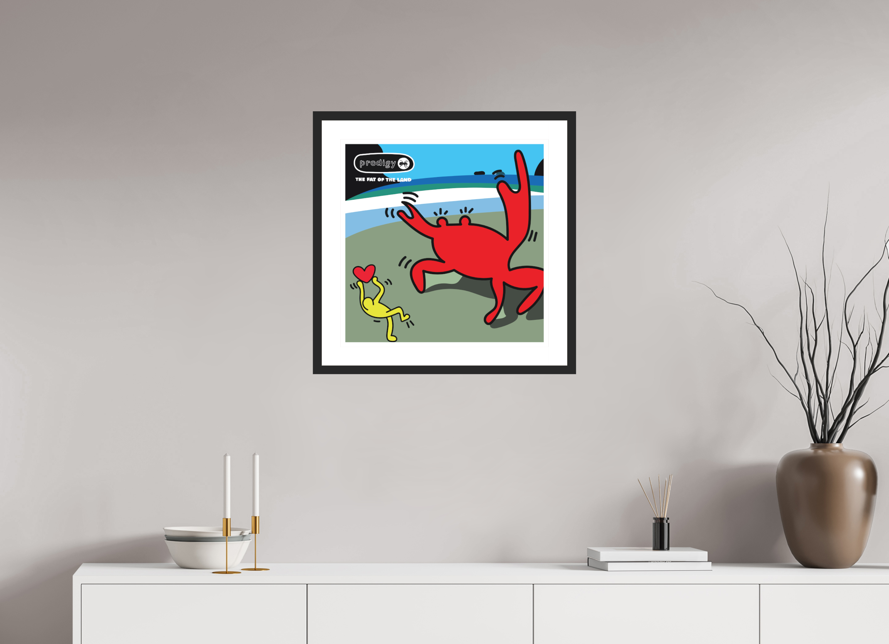 50 x 50 cm, FRAMED BLACK Prodigy