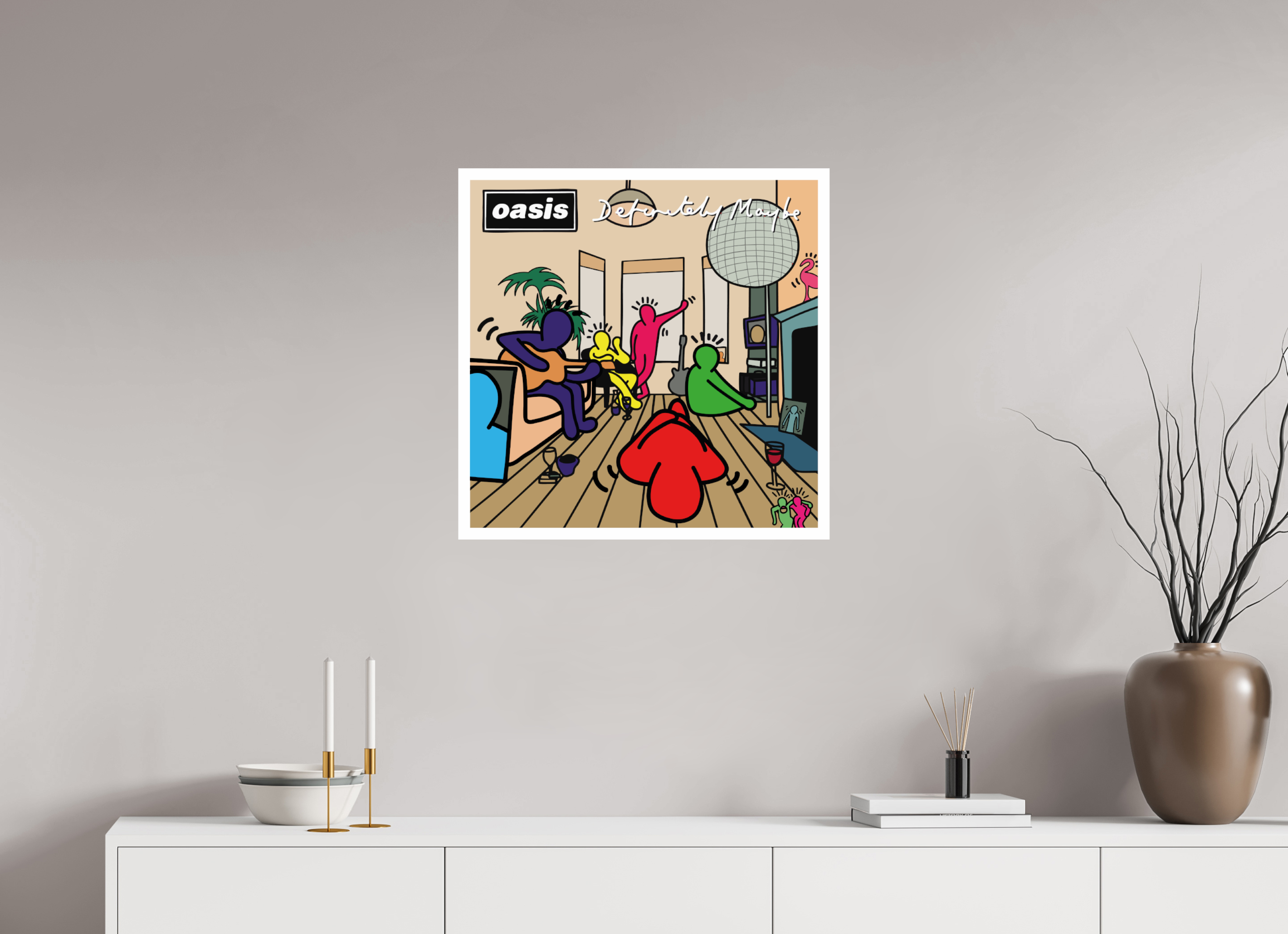 60 x 60 cm, UNFRAMED Definitely Maybe Keith