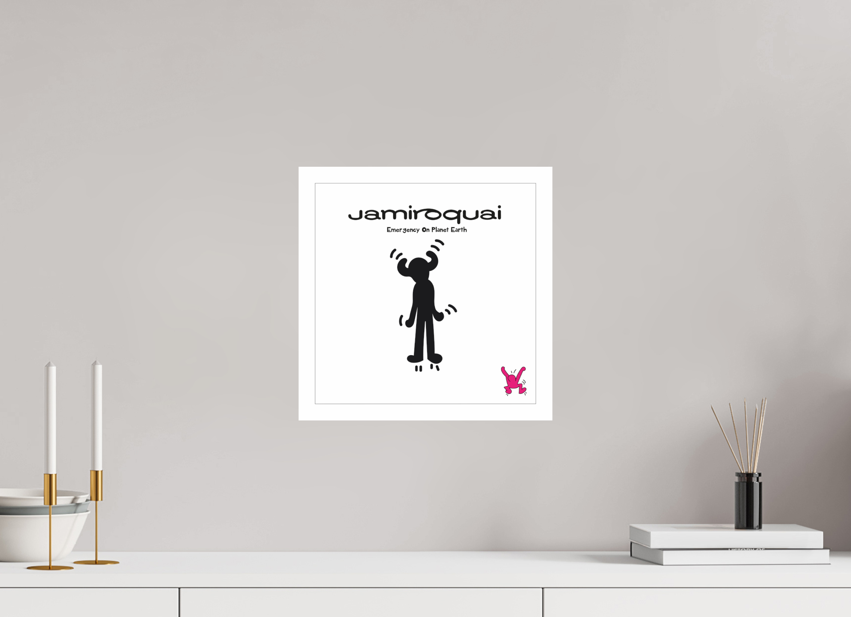 30 x 30 cm, UNFRAMED Jamiroqui