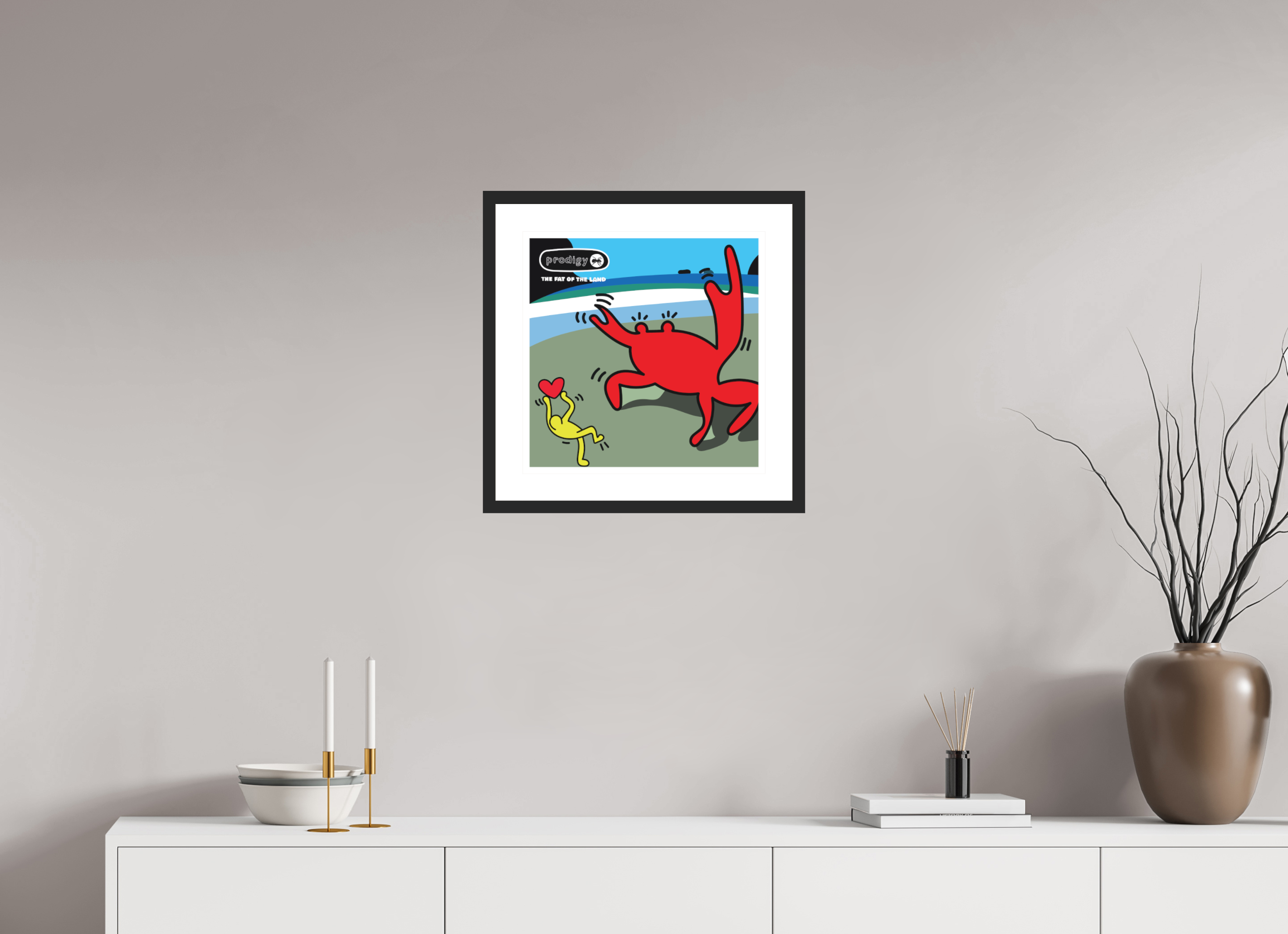 40 x 40 cm, FRAMED BLACK Prodigy