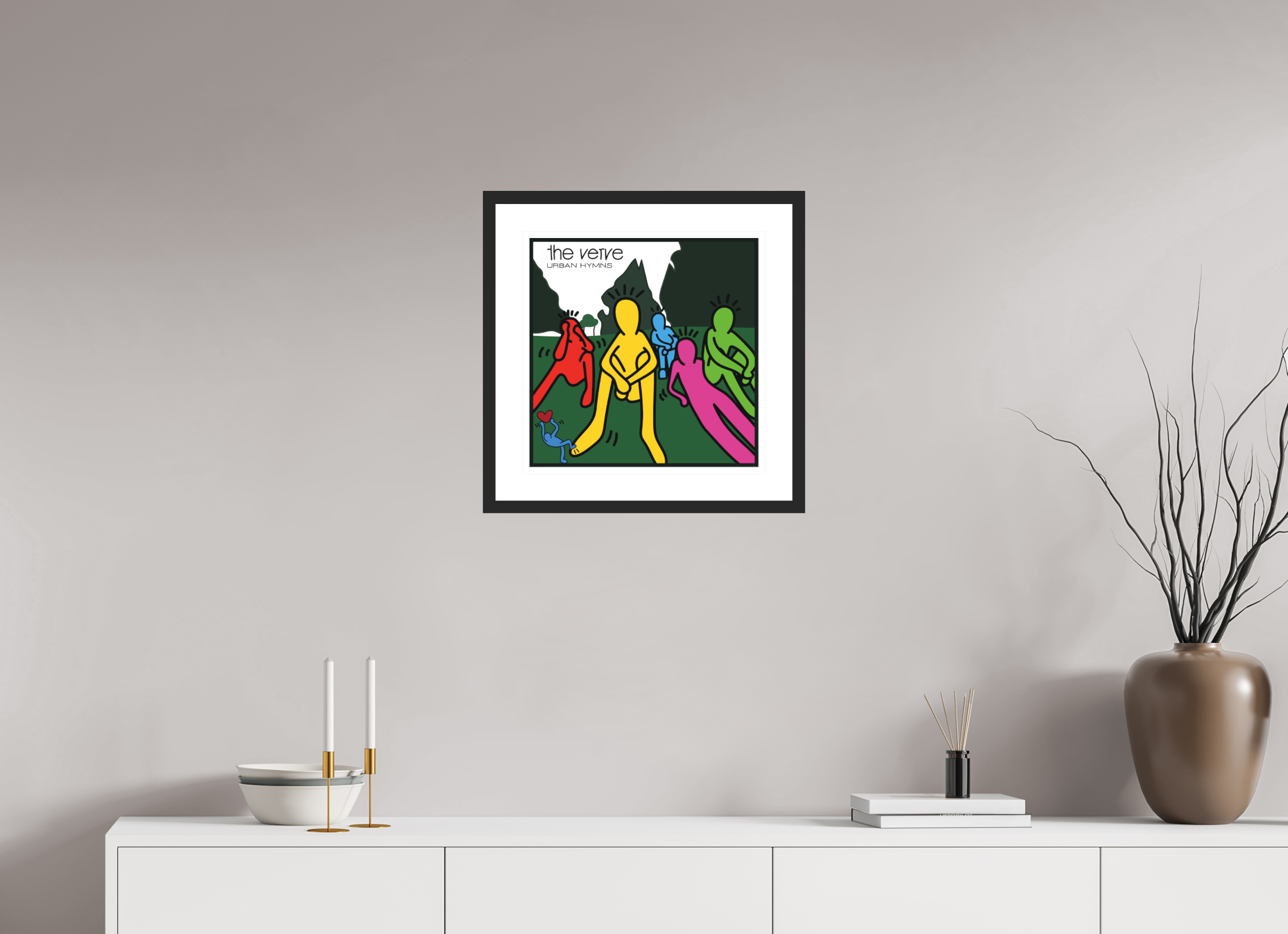 40 x 40 cm, FRAMED BLACK Verve