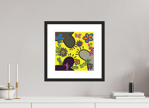 30 x 30 cm, FRAMED BLACK De La Soul